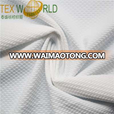 Cooling and wicking effect softness jacquard 92 polyamide 8 elastane fabric