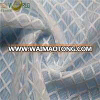 Wholesale custom diamond jacquard mesh 86 nylon 14 spandex fabric for underwear